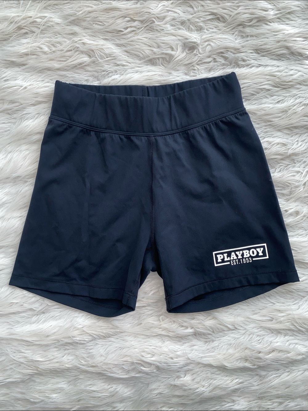 PLAYBOY by PacSun | Black Logo Bike Shorts